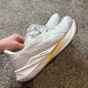 ASICS Women's Athletic Shoes - White and Yellow